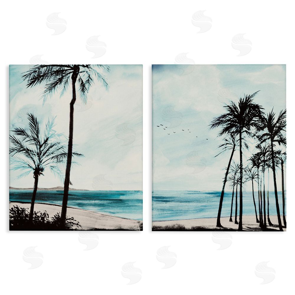 Linda Baliko Tropical Palm Seaview Canvas Wall Art Print