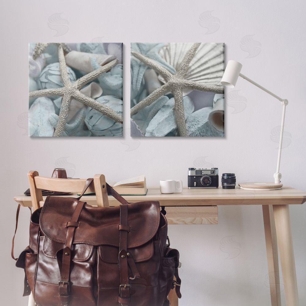 Susan Bryant Dry Distressed Starfish Canvas Wall Art Print in Room