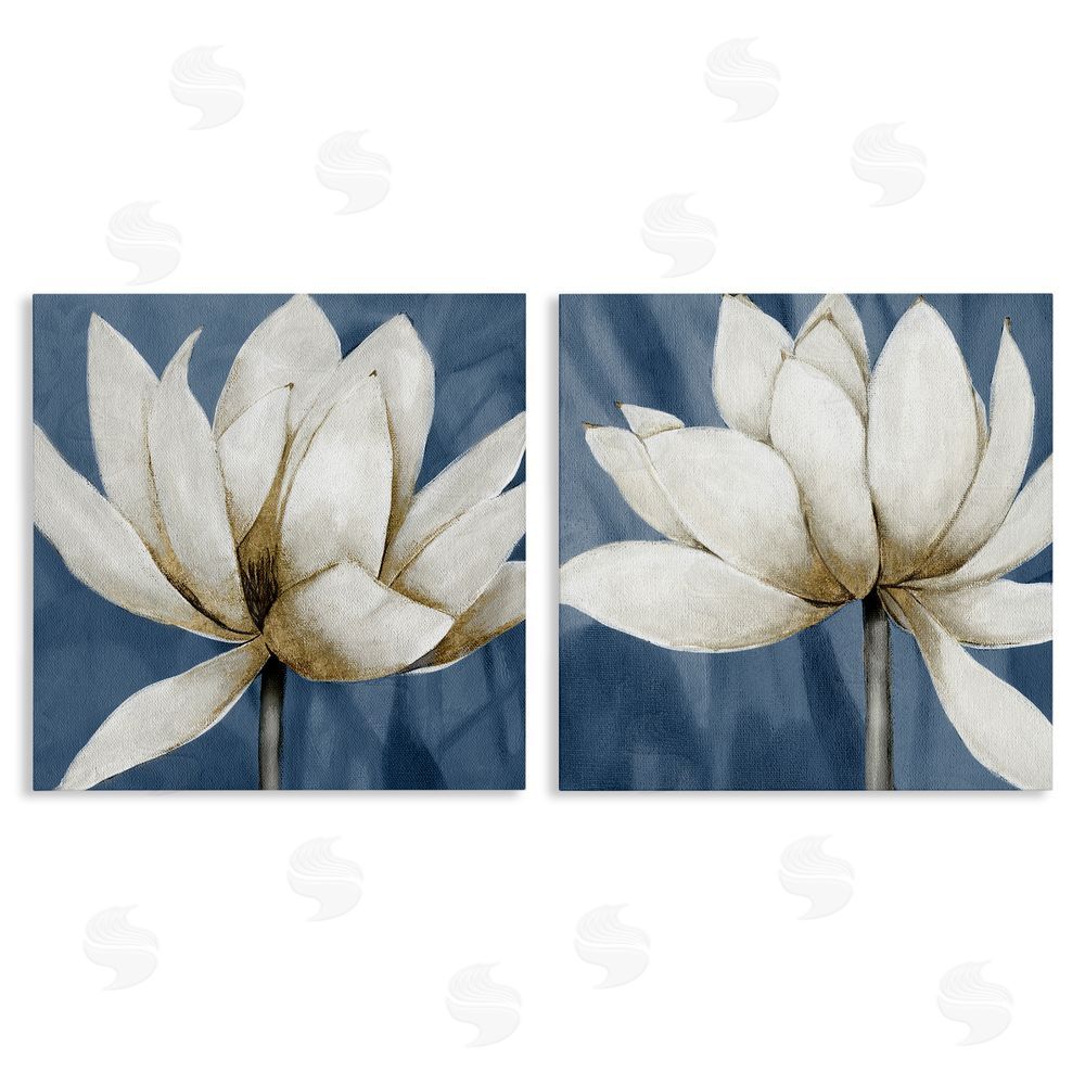 Carol Robinson Traditional Floral Falling Petals Canvas Wall Art Print