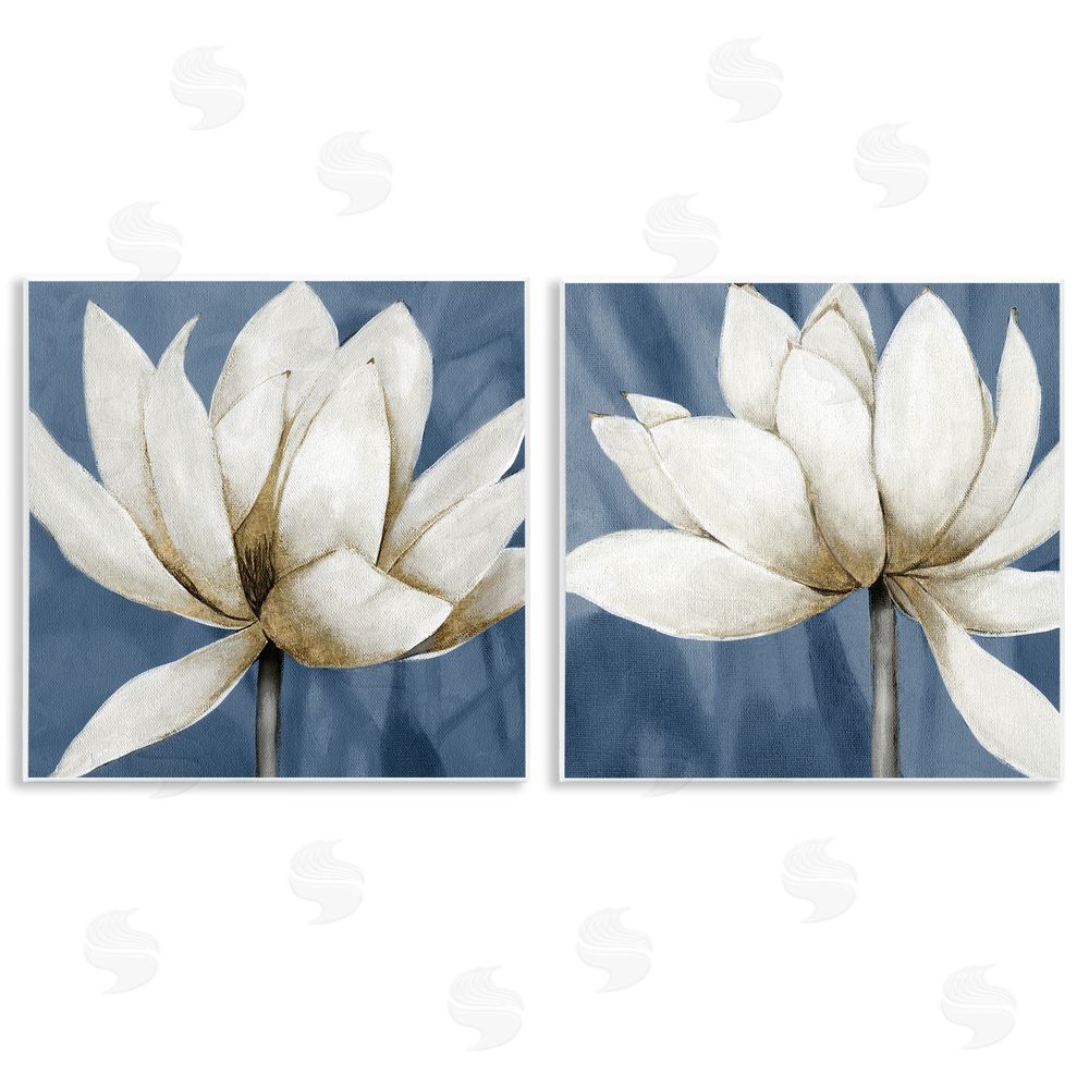 Carol Robinson Traditional Floral Falling Petals Wooden Wall Plaque Art Print