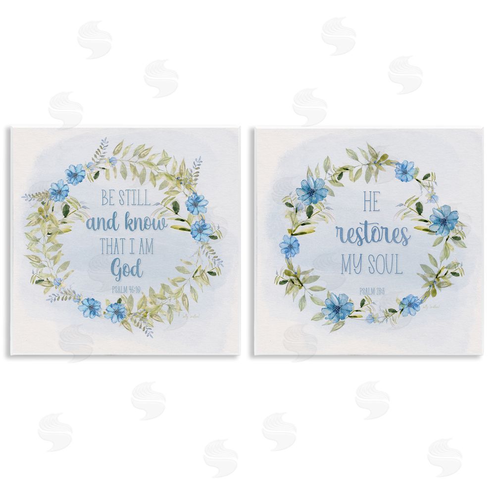 Sally Swatland Be Still Restores Psalm Wooden Wall Plaque Art Print