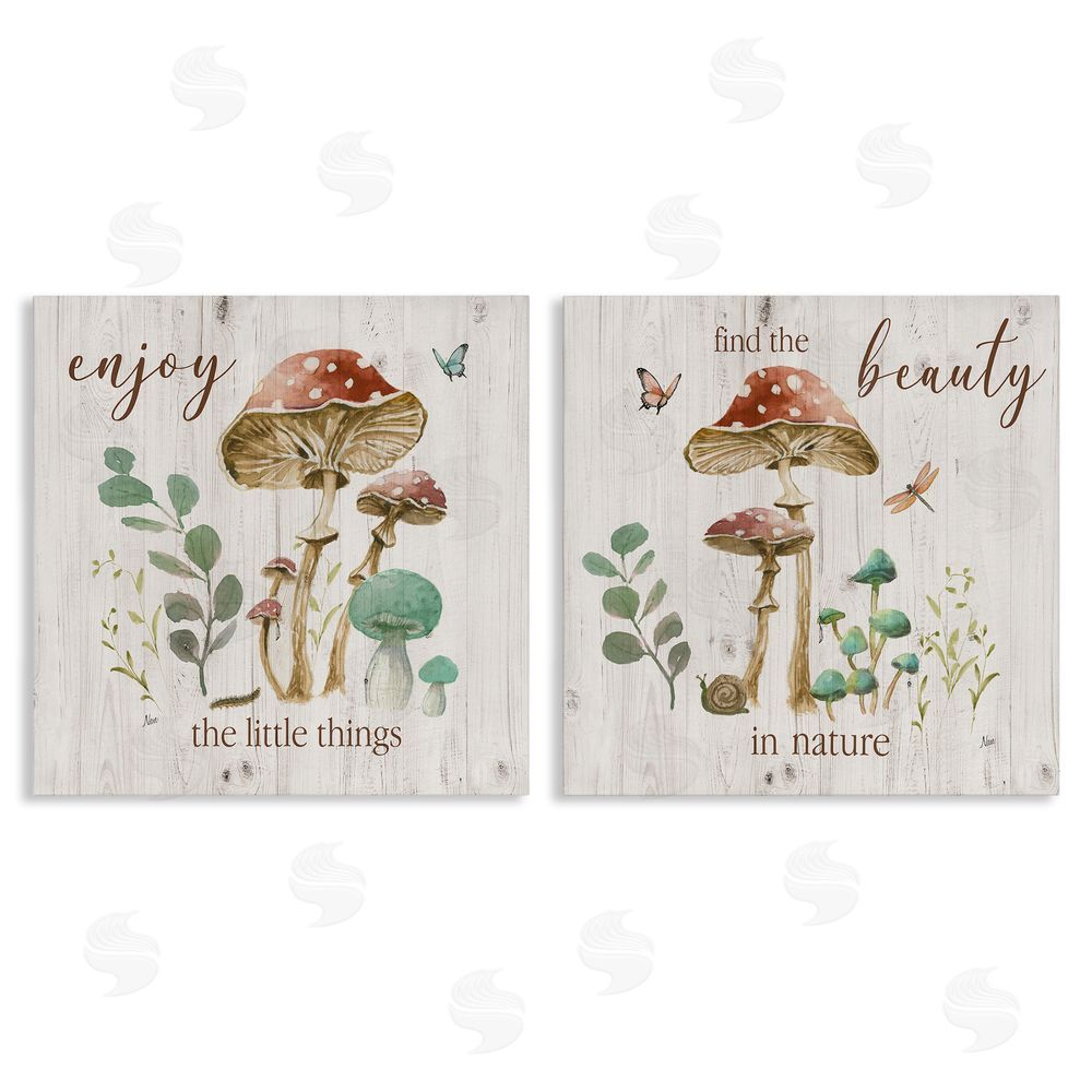 Nan Enjoy Beauty Mushroom Canvas Wall Art Print