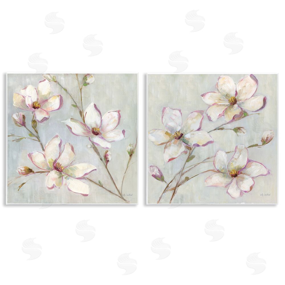 Sally Swatland Spring Tree Blooms Wooden Wall Plaque Art Print