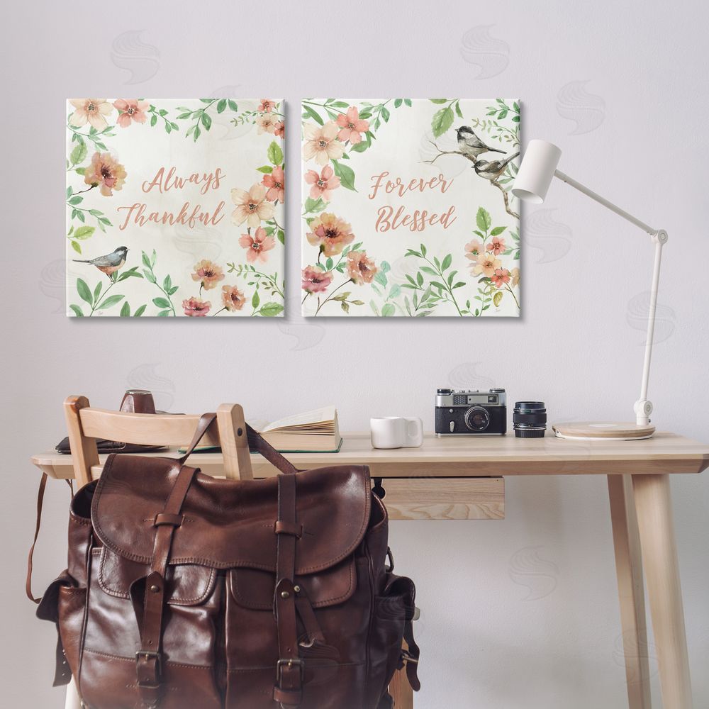 Nan Always Forever Bird Canvas Wall Art Print in Room