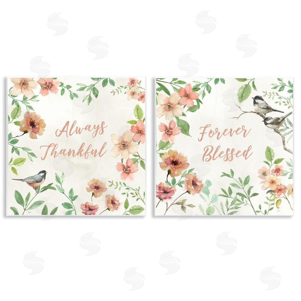 Nan Always Forever Bird Wooden Wall Plaque Art Print