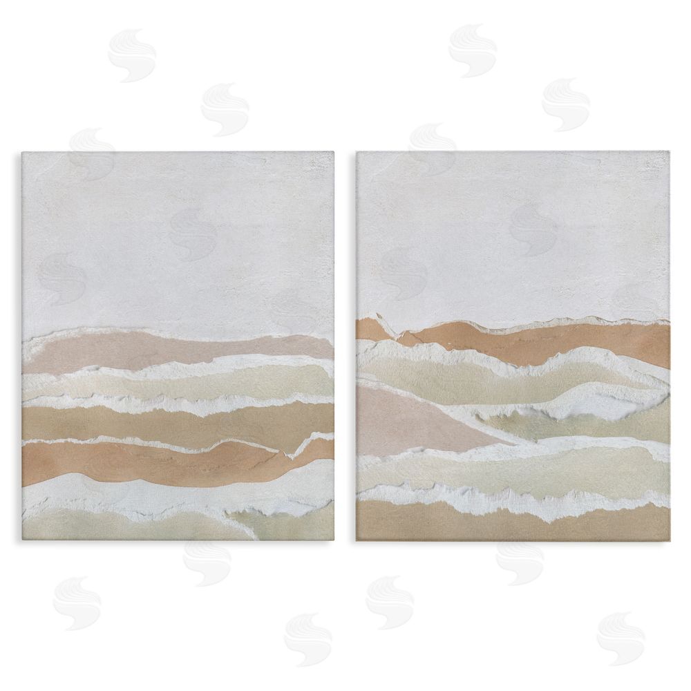 Carol Robinson Abstract Mountain Valley Canvas Wall Art Print