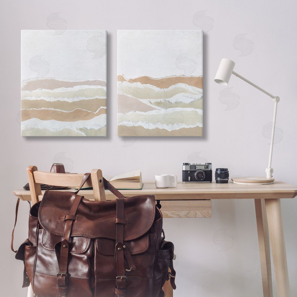 Carol Robinson Abstract Mountain Valley Canvas Wall Art Print in Room