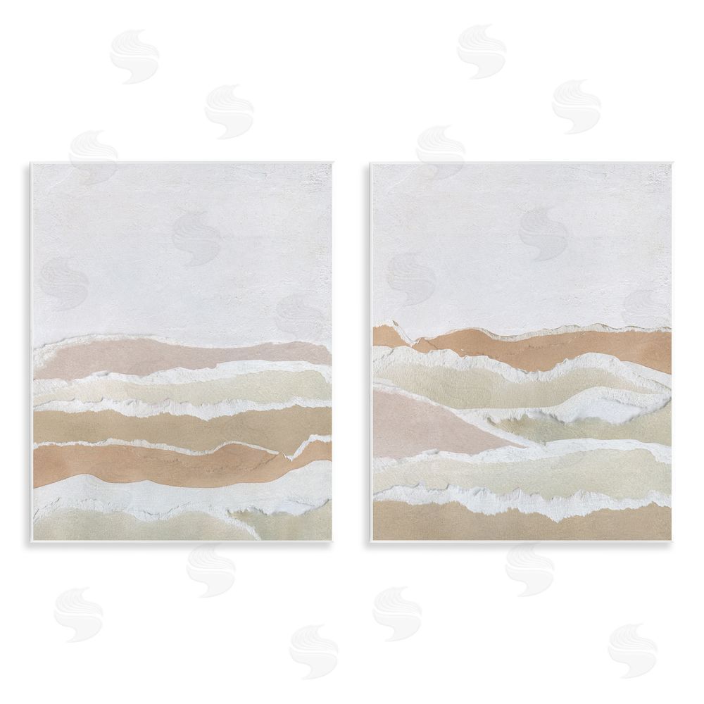 Carol Robinson Abstract Mountain Valley Wooden Wall Plaque Art Print