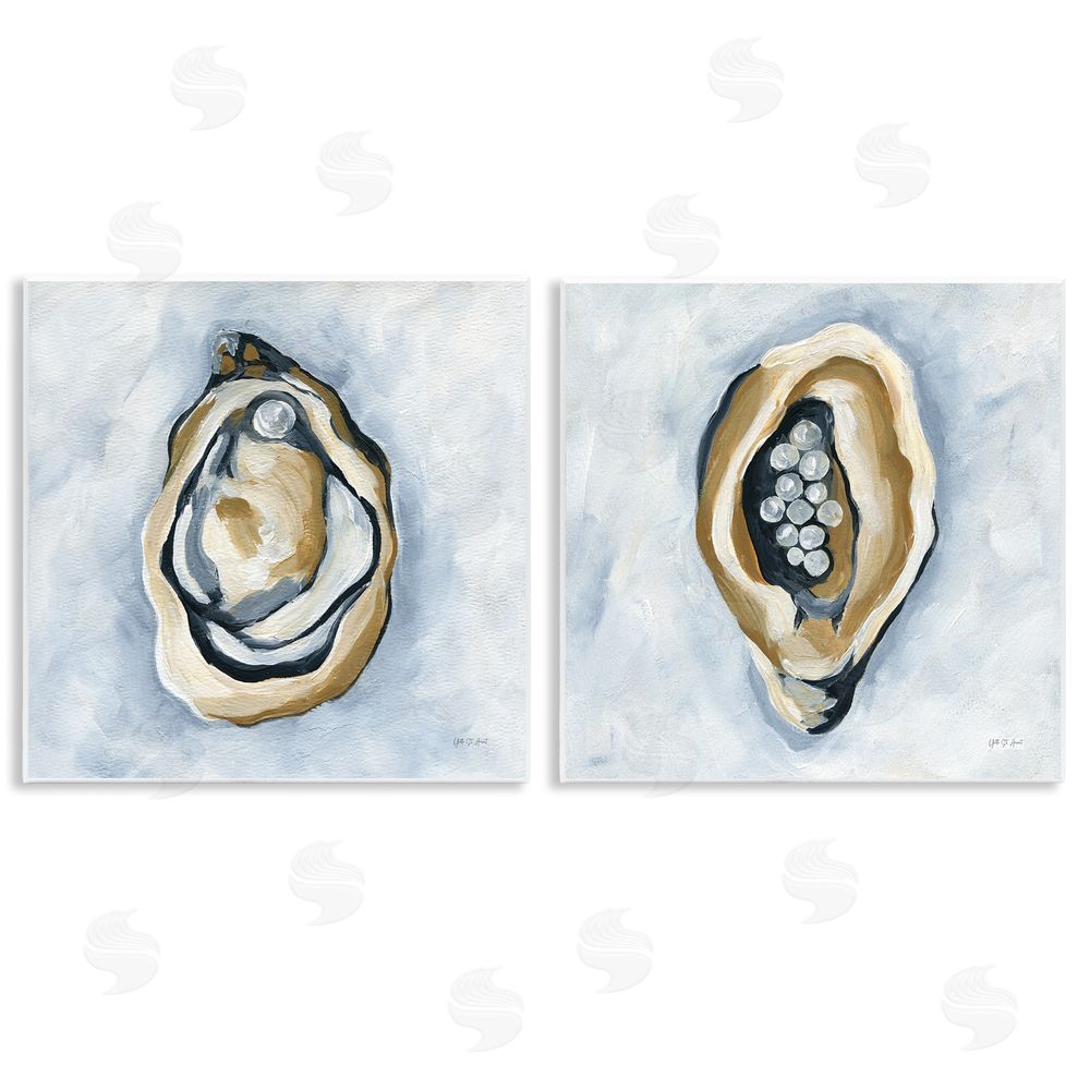 Yvette St. Amant Oyster with Pearls Wooden Wall Plaque Art Print