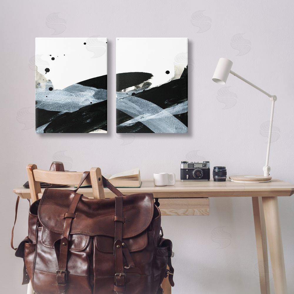 Yvette St. Amant Gradient Movement Abstraction Canvas Wall Art Print in Room
