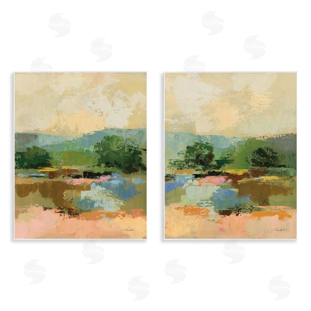 Silvia Vassileva Across the River Landscape Wooden Wall Plaque Art Print