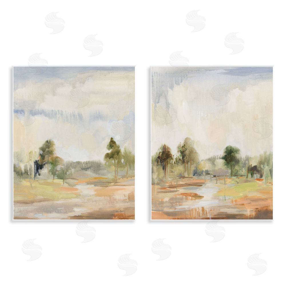 Silvia Vassileva Summer Rainstorm in the Woods Wooden Wall Plaque Art Print