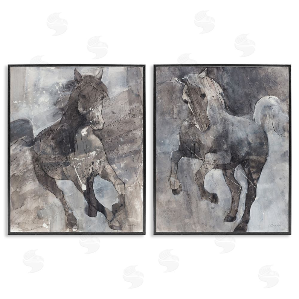 Albena Hristova Free Spirit Wind Dancer Horse  Black Framed Giclee Wall Art Print