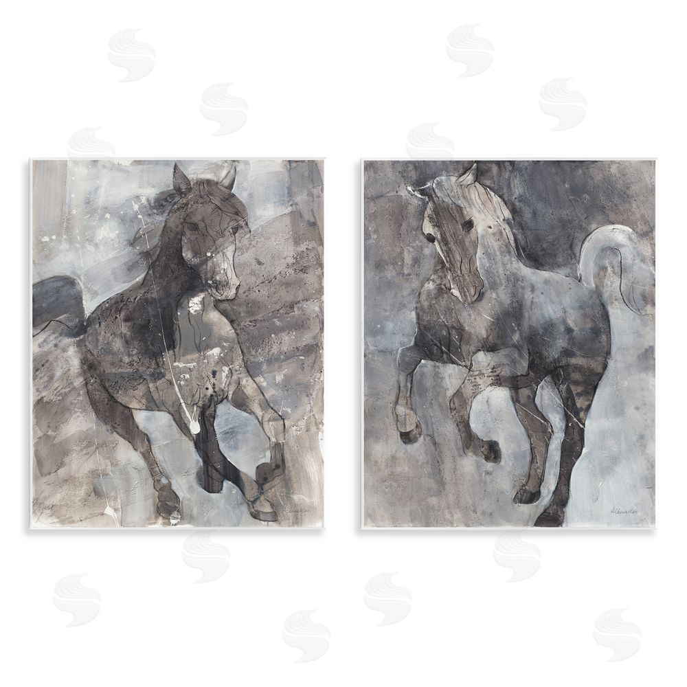 Albena Hristova Free Spirit Wind Dancer Horse  Wooden Wall Plaque Art Print