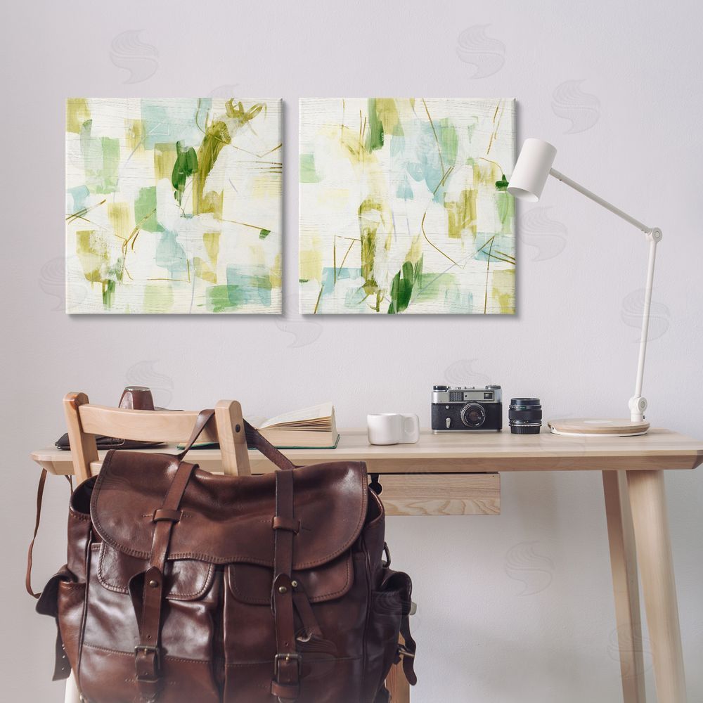 June Erica Vess Abstract Chaotic Patterns Canvas Wall Art Print in Room
