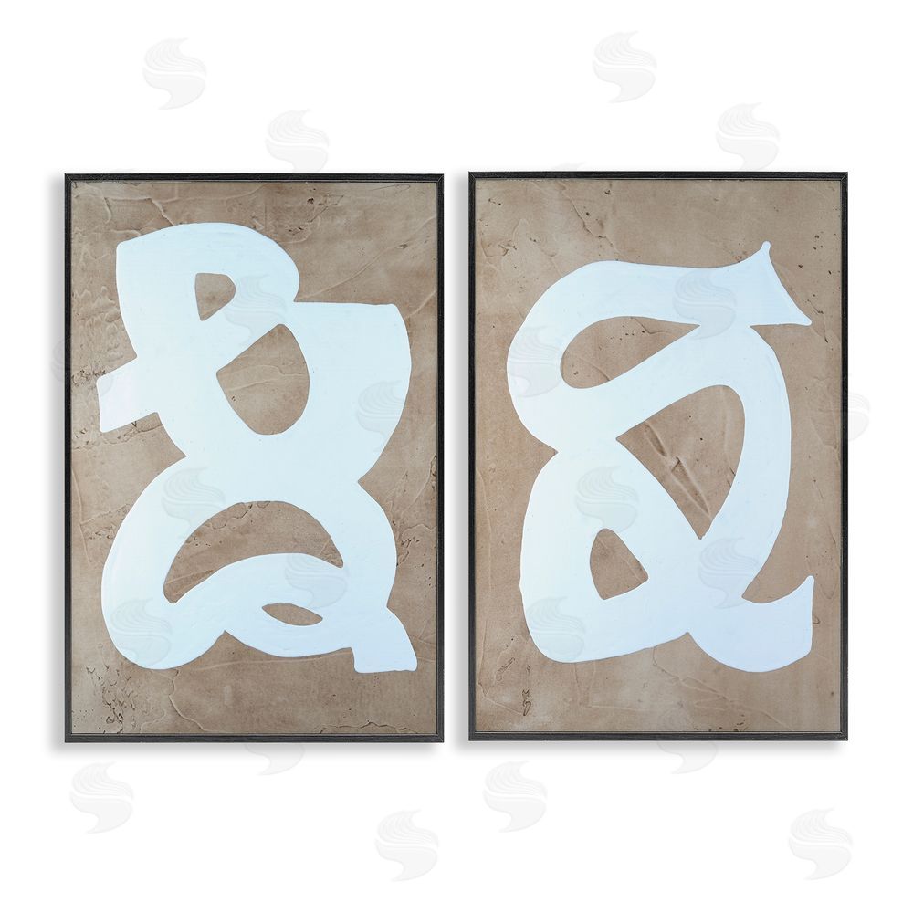 Vanna Lam Abstract Squiggle Line  Black Framed Giclee Wall Art Print