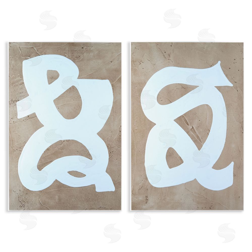 Vanna Lam Abstract Squiggle Line  Wooden Wall Plaque Art Print