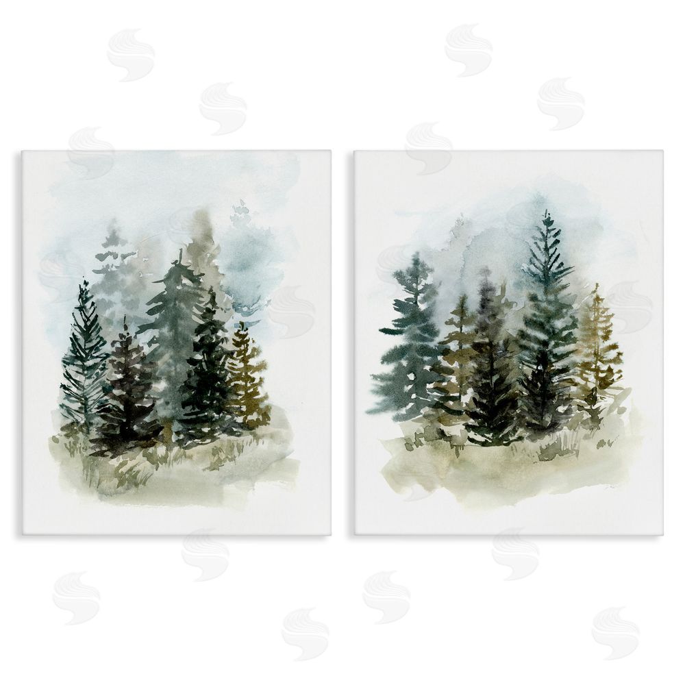 Victoria Barnes Pine Trees Forest  Grove  Canvas Wall Art Print