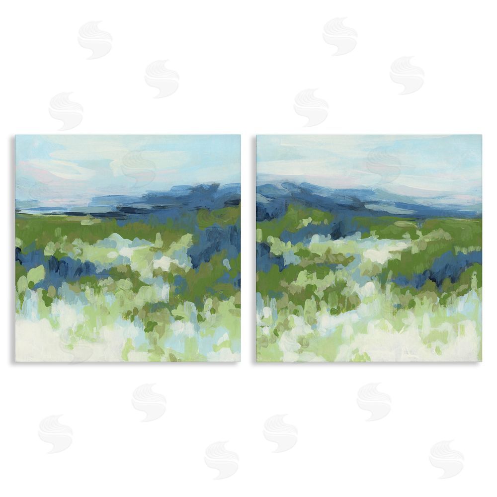 June Erica Vess Abstract Overgrown Field  Canvas Wall Art Print