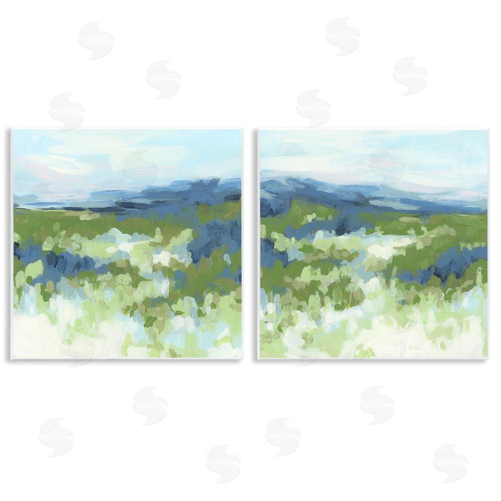 June Erica Vess Abstract Overgrown Field  Wooden Wall Plaque Art Print