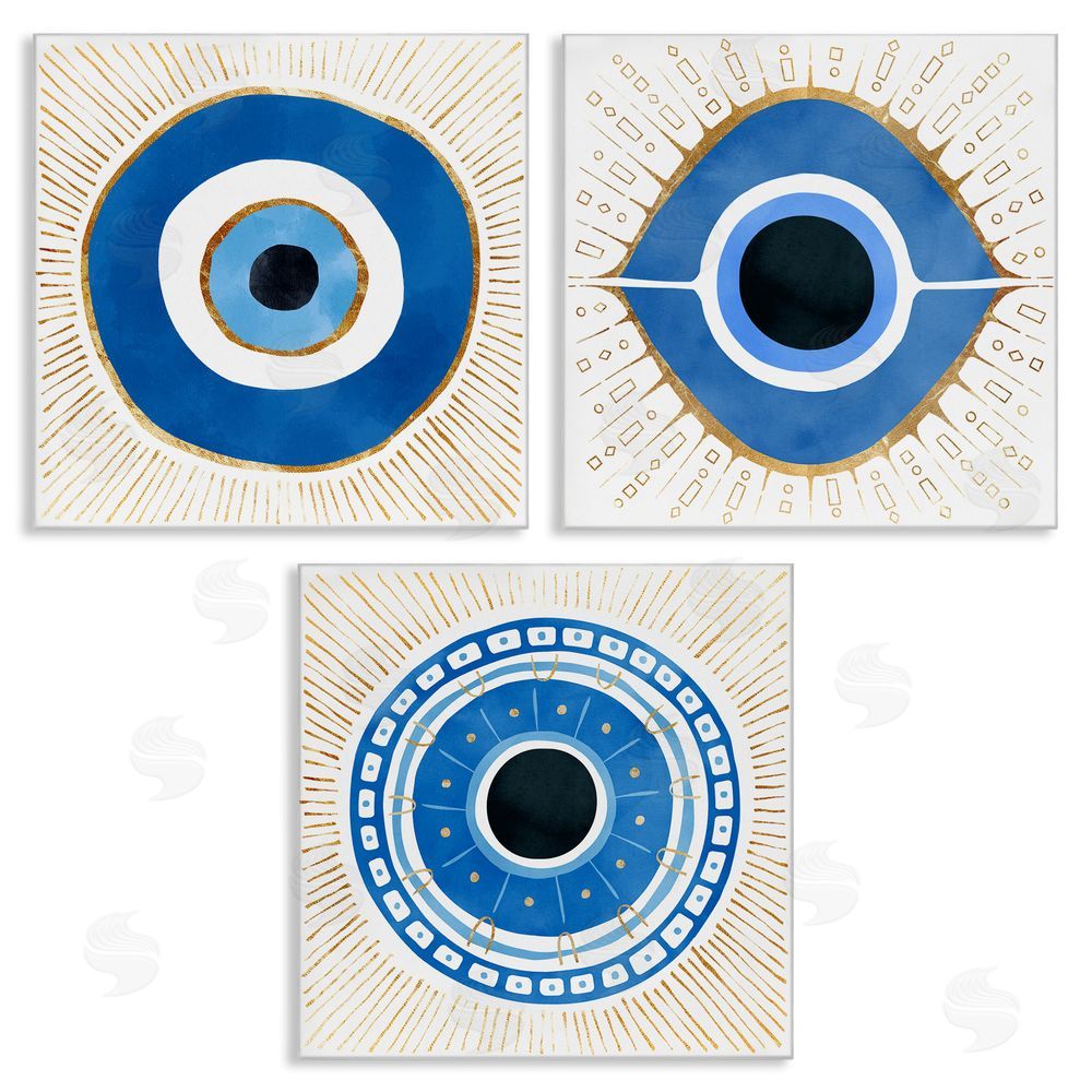 Ziwei Li Spiritual Evil Eye Mati Symbol Canvas Wall Art Print
