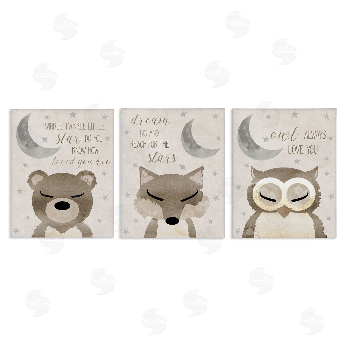 Daniela Santiago Nighttime Animals & Lullabies Canvas Wall Art Print