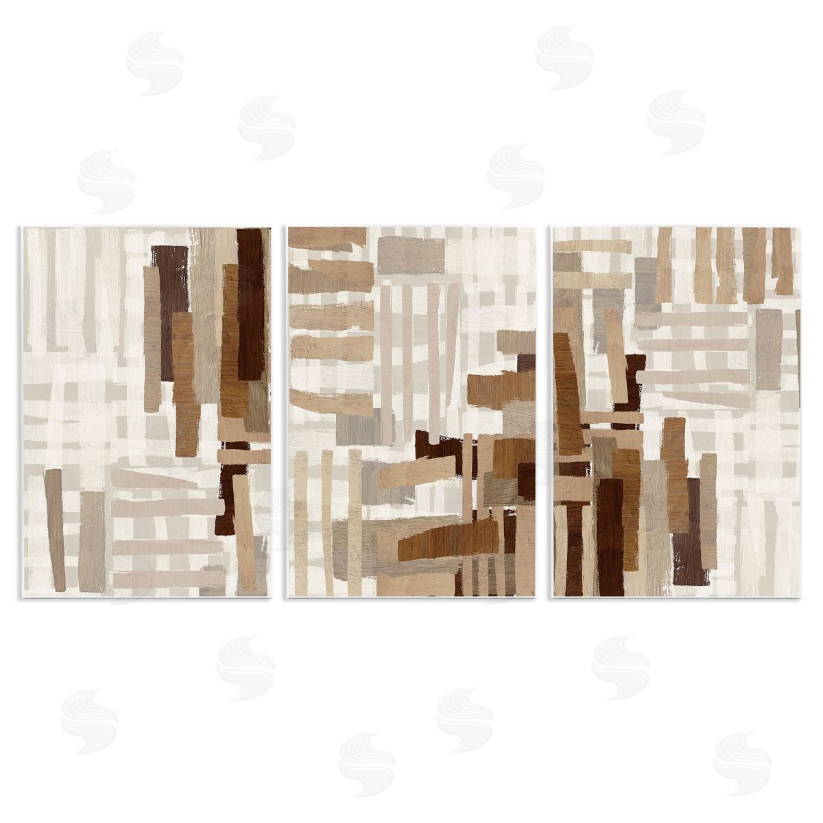 Amber Sterling Natural Hatched Patterns Wooden Wall Plaque Art Print