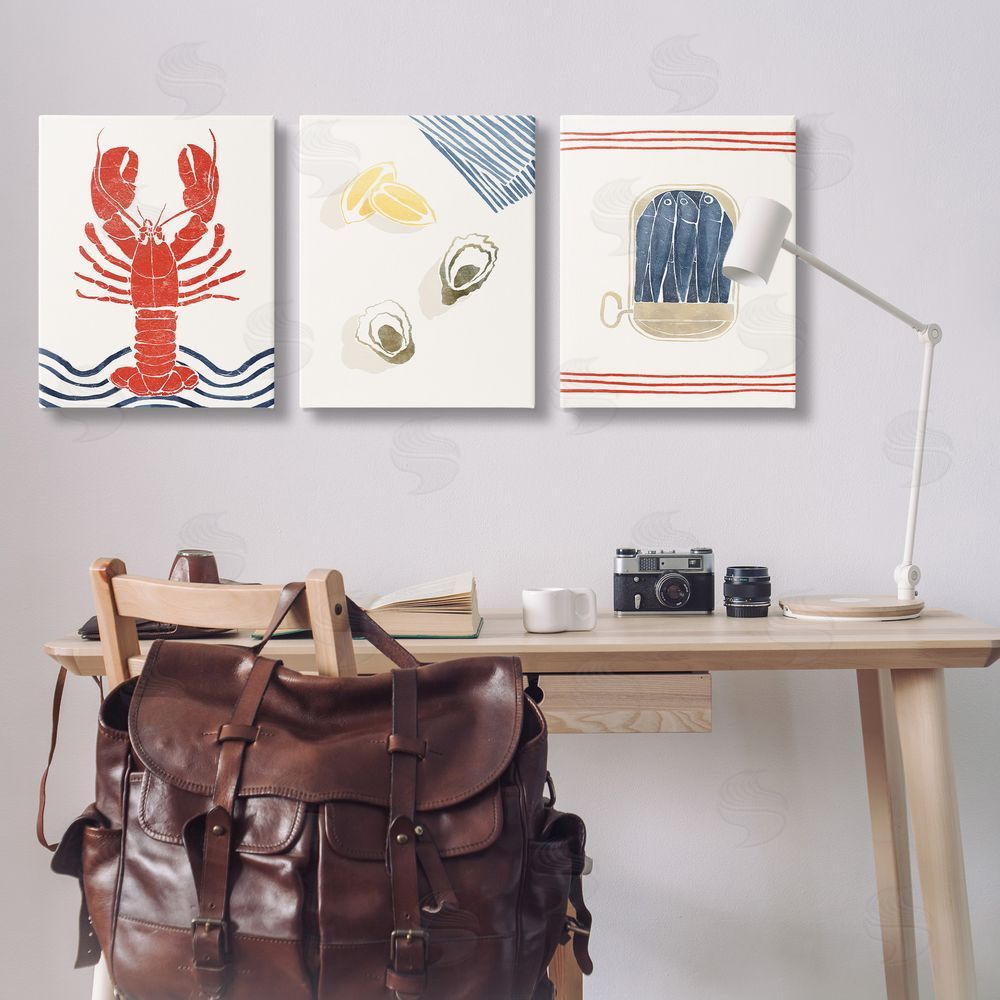 Yuyu Pont Abstract Ocean Life Canvas Wall Art Print in Room