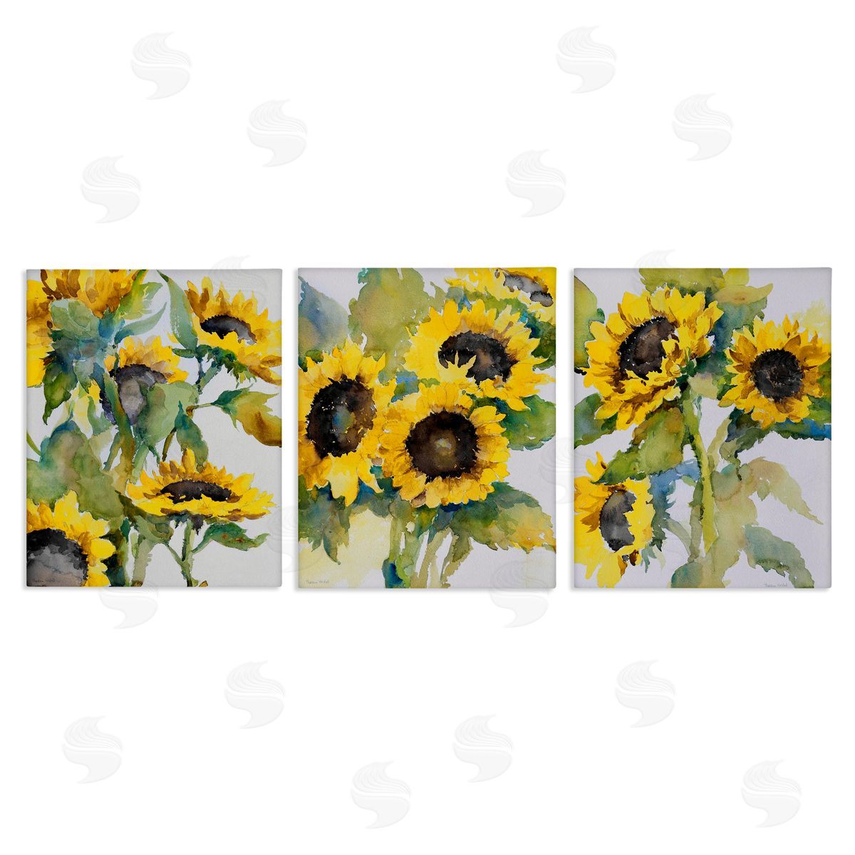 Blooming Country Sunflowers Canvas Wall Art, Home Decor by Theresa Troise Heidel