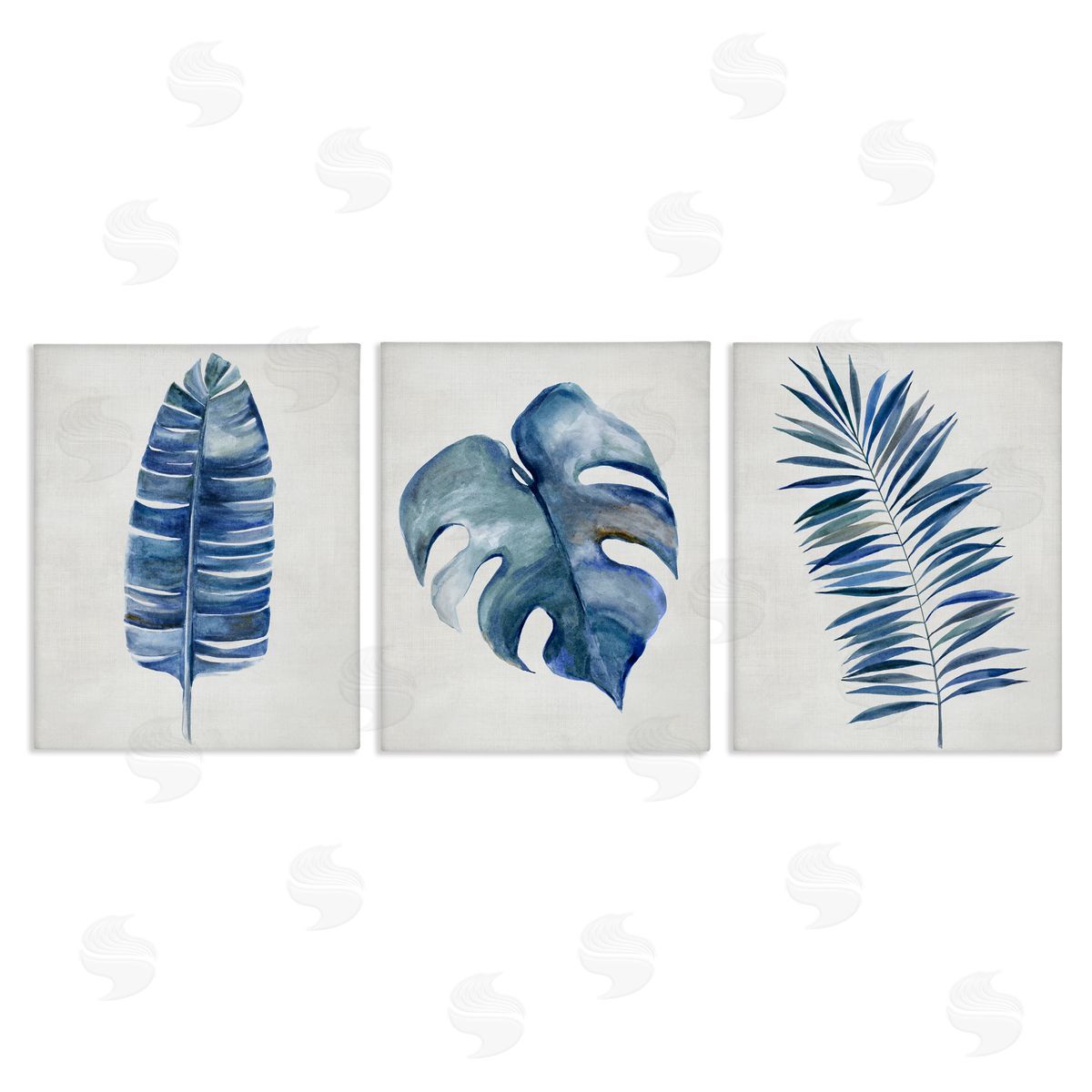 Vintage Tropical Leaves Canvas Wall Art, Home Decor by Hannah Dawson