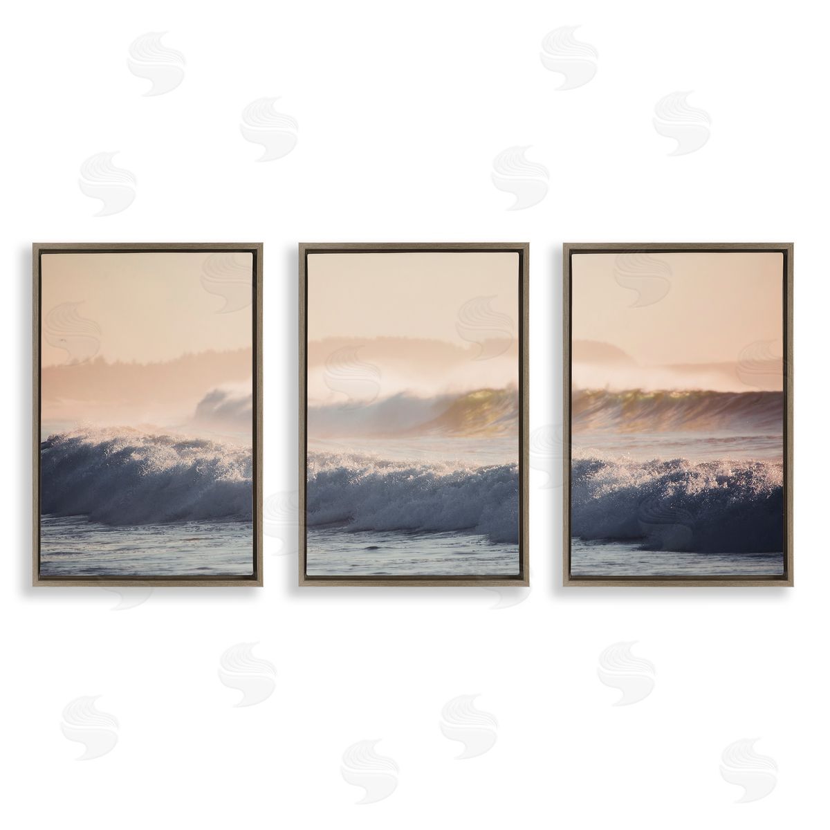Thomas Tepstad Berge  Brown Floating Frame Canvas Wall Art Print