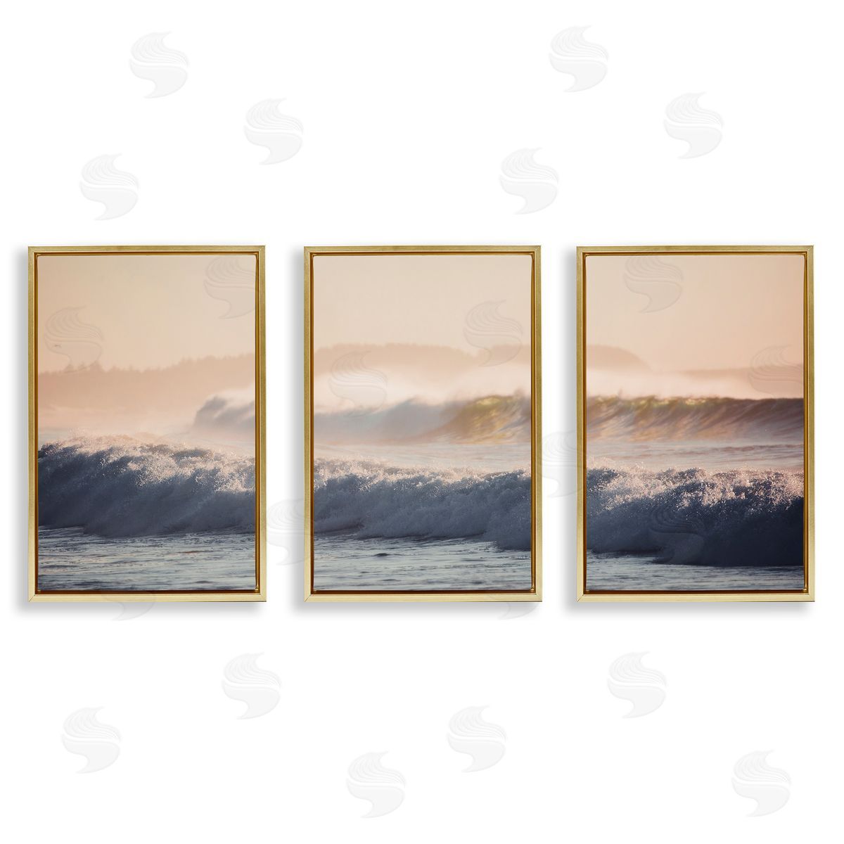 Thomas Tepstad Berge  Gold Floating Frame Canvas Wall Art Print