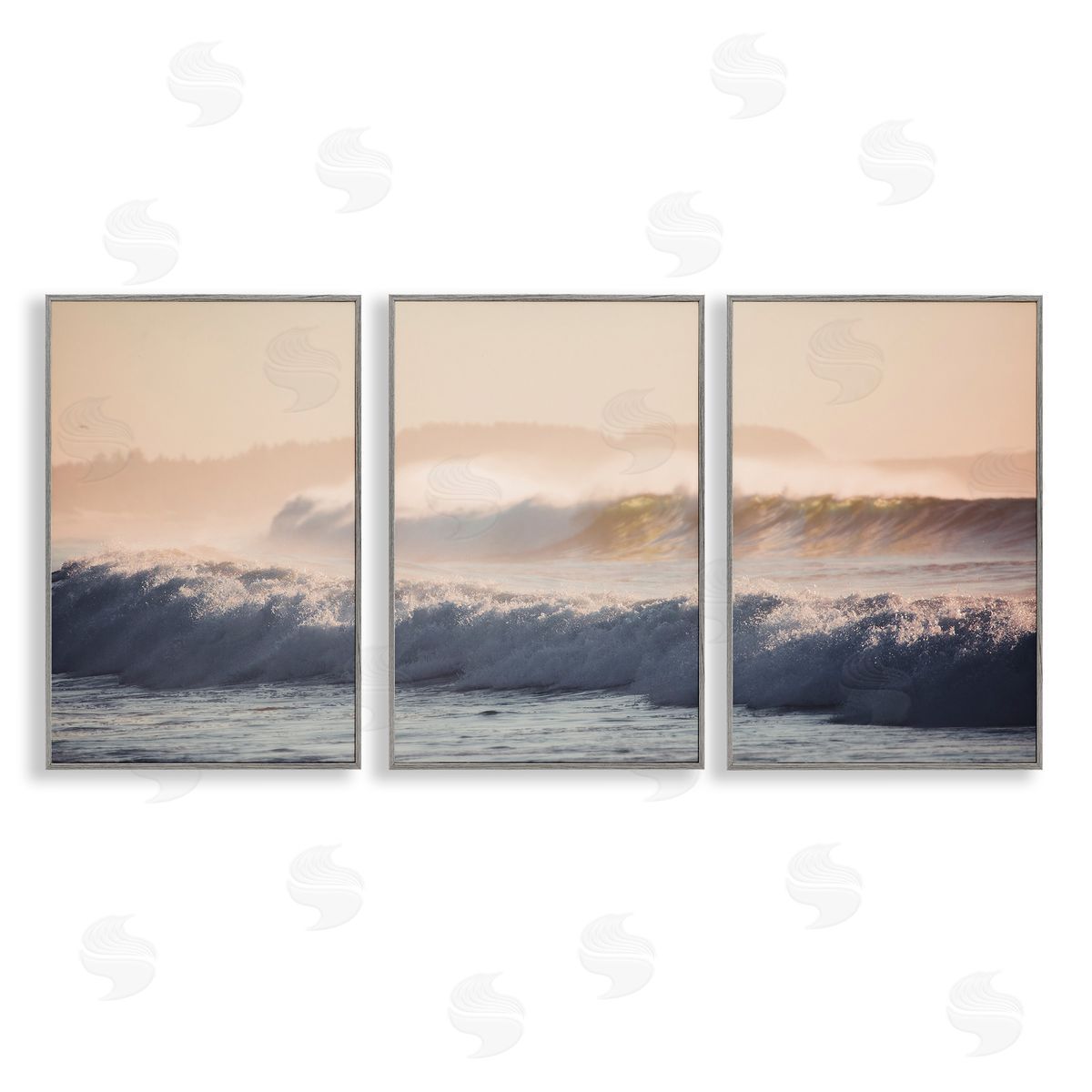 Thomas Tepstad Berge  Gray Framed Giclee Wall Art Print