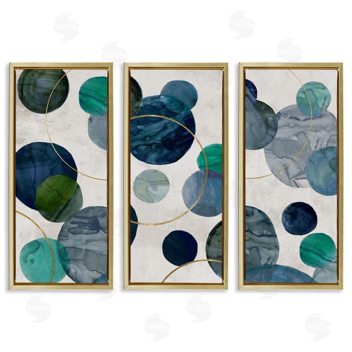 Jacob Q Planetary Circles Abstract Canvas Wall Art Print
