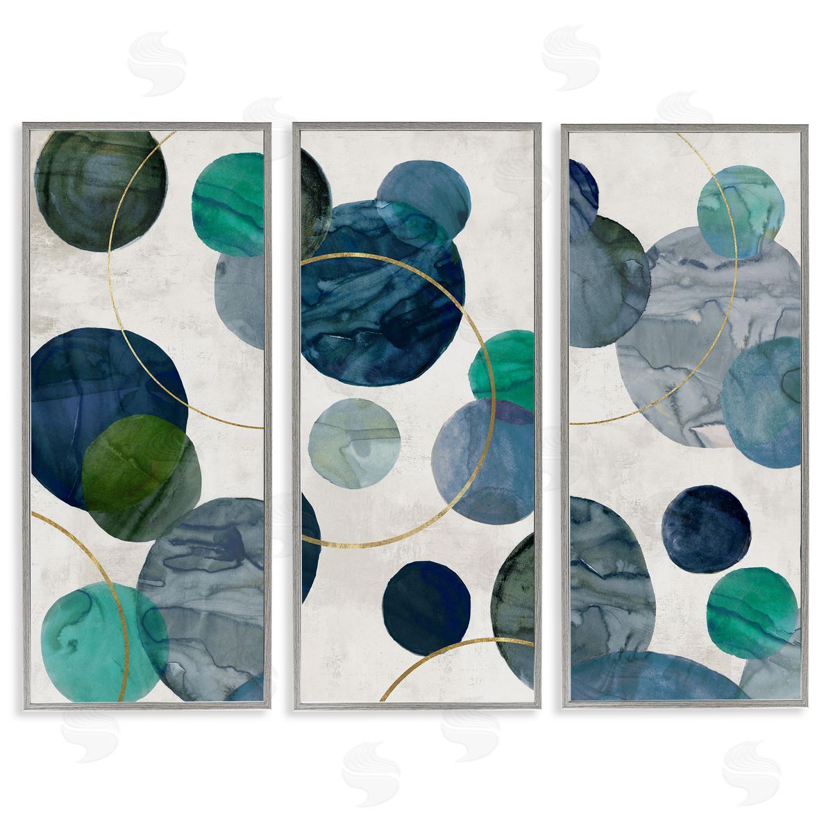 Jacob Q Planetary Circles Abstract Canvas Wall Art Print