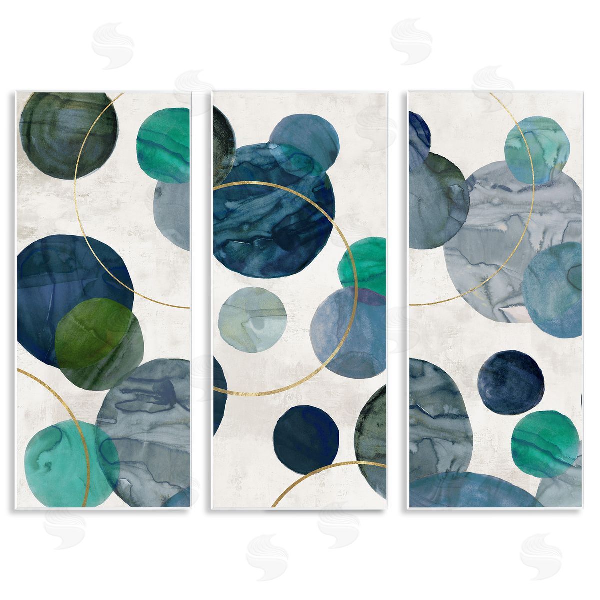 Jacob Q Planetary Circles Abstract Canvas Wall Art Print