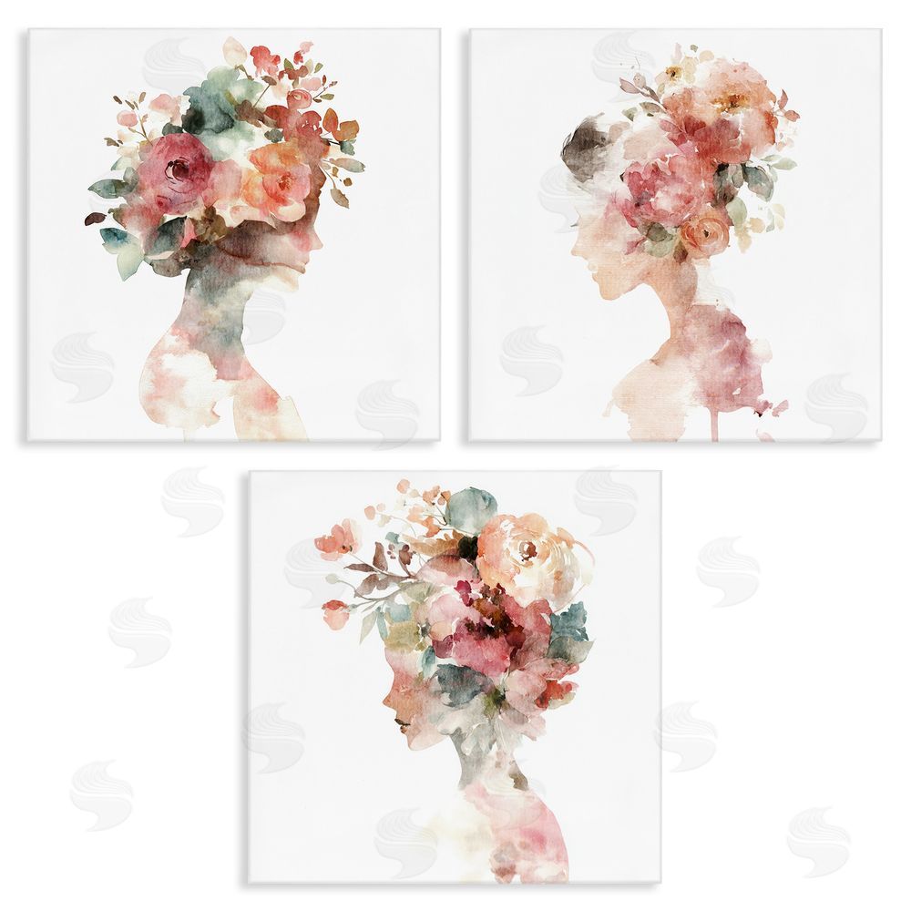 Svetlana Aleynikova Floral Dreamscape Portraits Stretched Canvas Wall Art Print