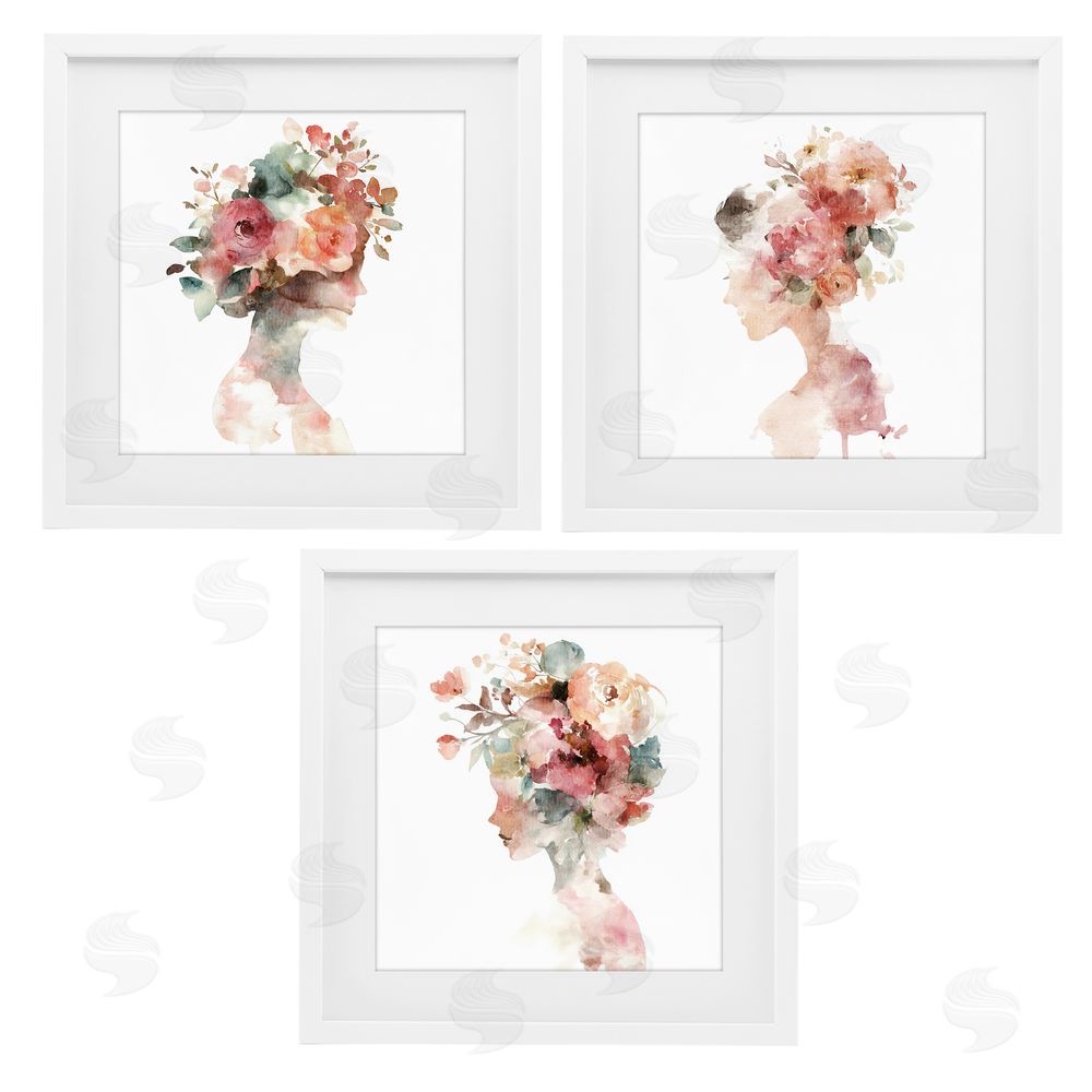 Svetlana Aleynikova Floral Dreamscape Portraits White Framed Print Under Glass Wall Art