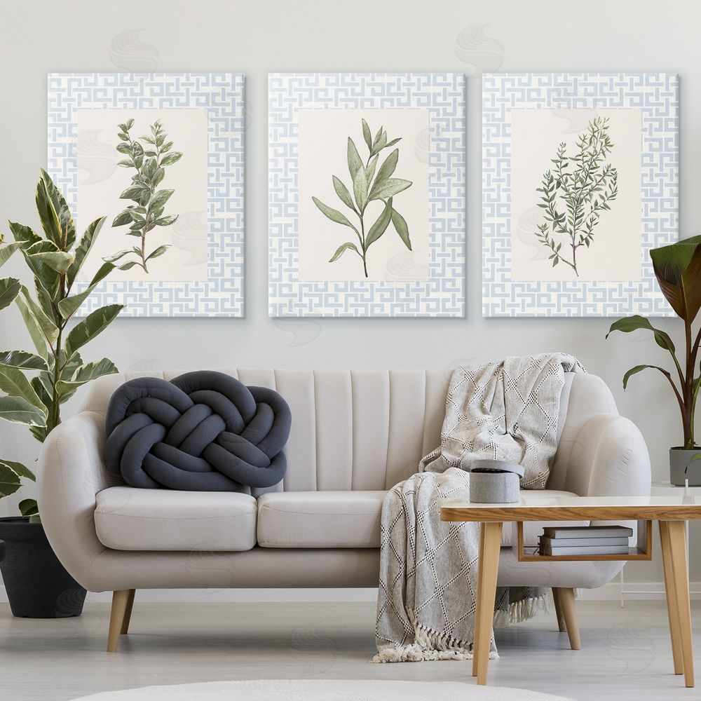 Sundance Graphics Kitchen Herbs on Geometric Canvas Wall Art Print in Room