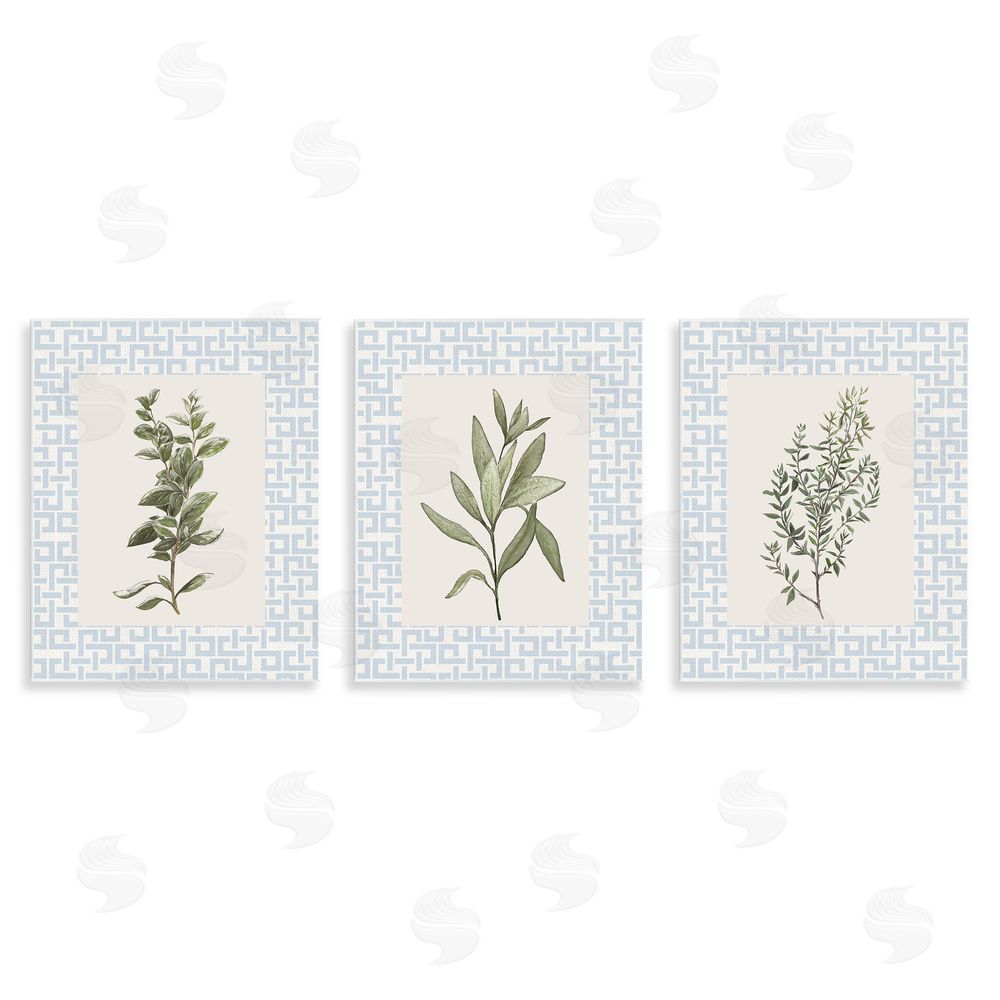 Sundance Graphics Kitchen Herbs on Geometric Wall Plaque Printed Art