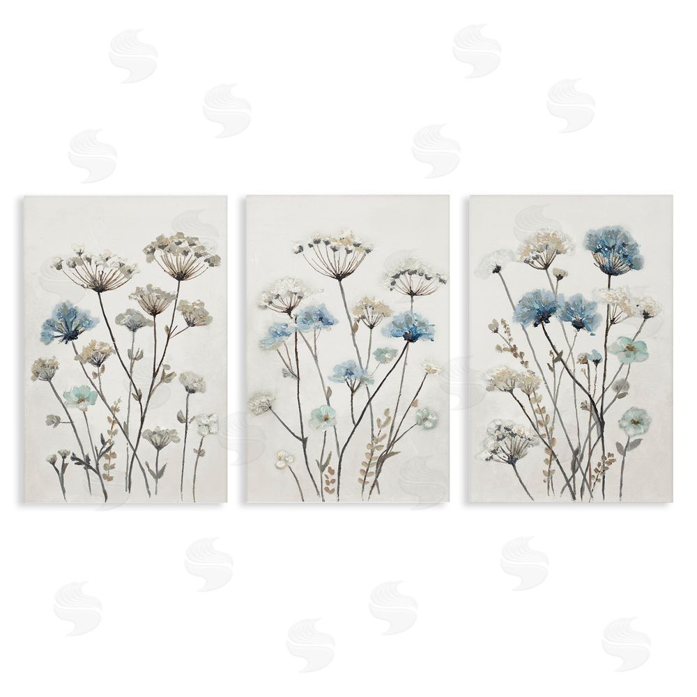 Sundance Graphics Neutral & Blue Garden Canvas Wall Art Print