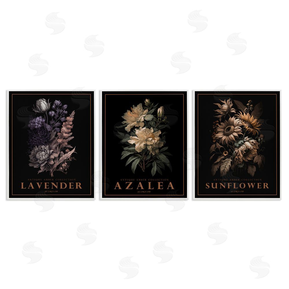 Image Conscious Antique Botanical Herb Bushels White Framed Giclee Wall Art Print