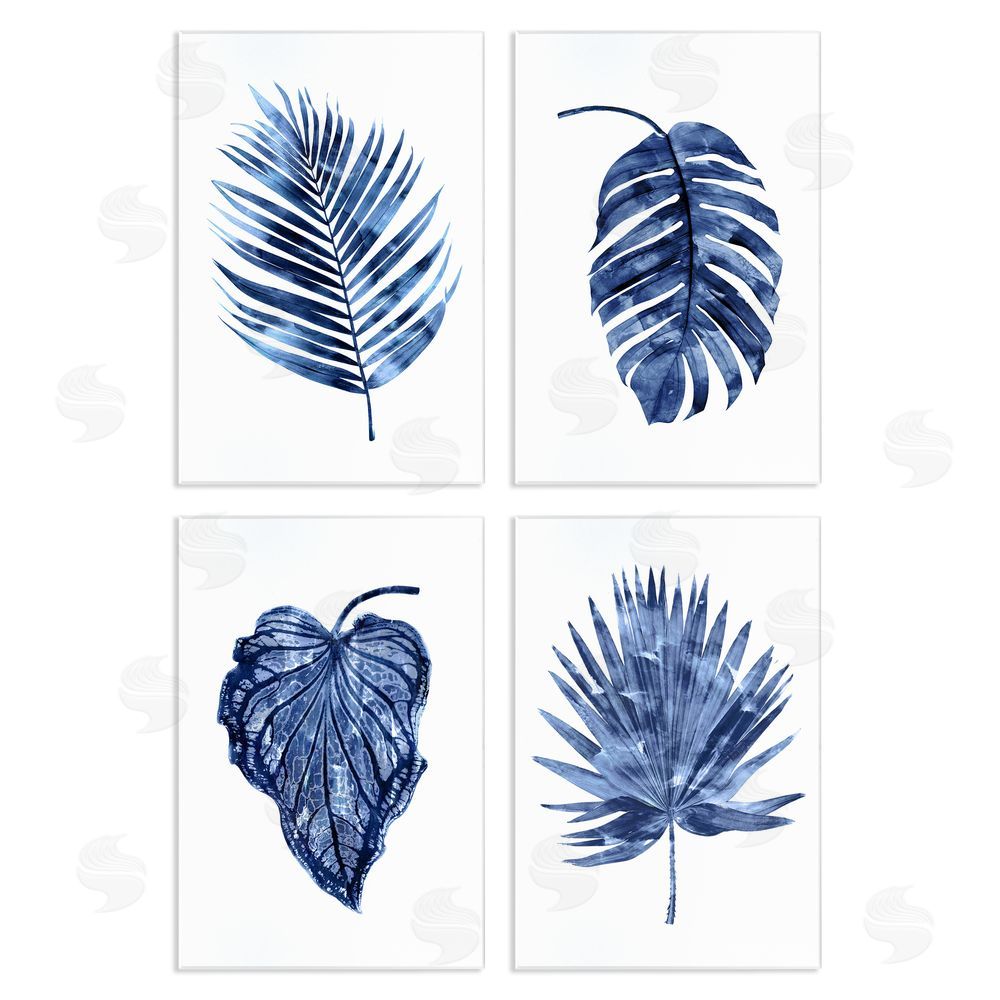 Melonie Miller Varied Leaves Simple Botanical Plant Wooden Wall Plaque Art Print
