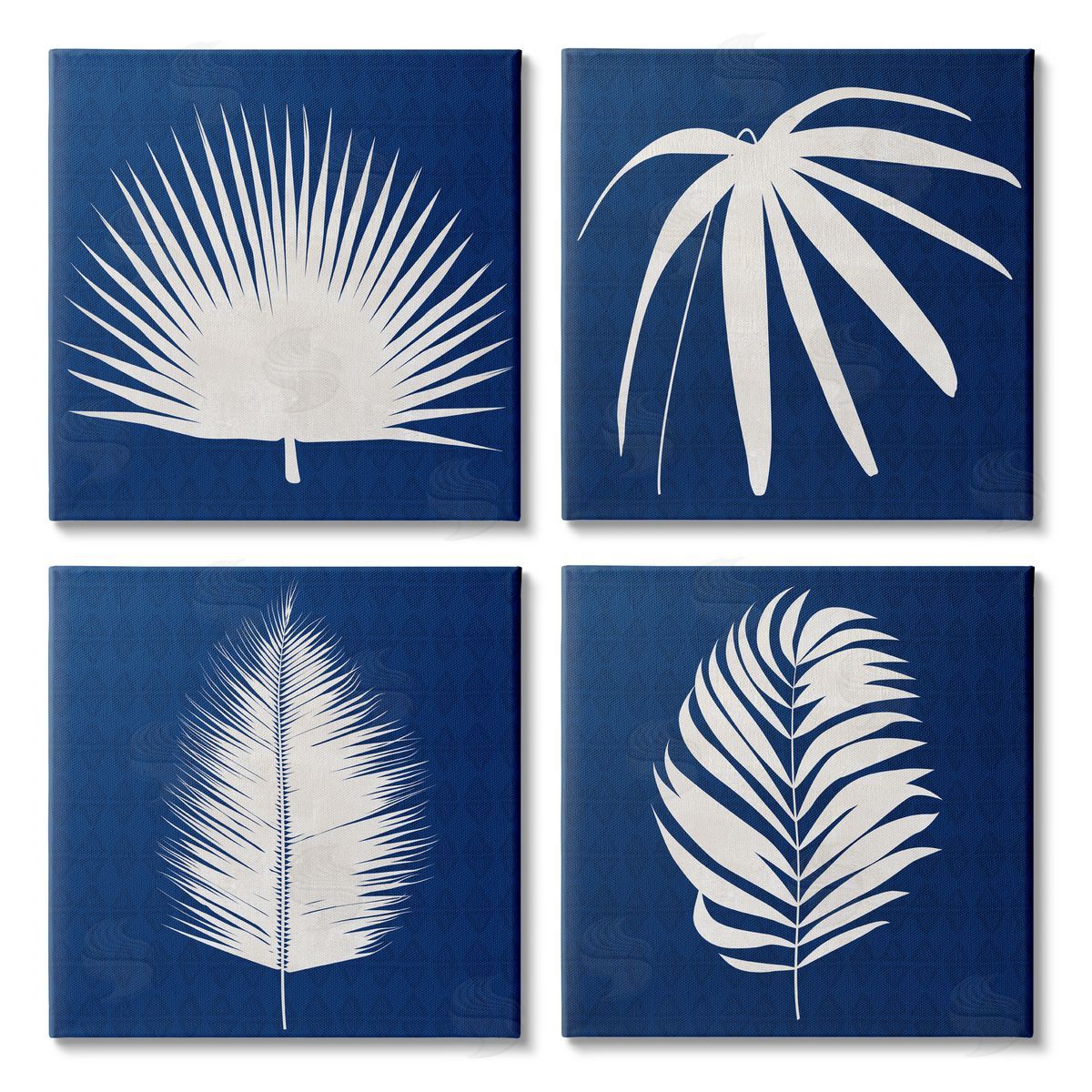 Susan Jill Contemporary Plant Leaf Silhouettes Canvas Wall Art Print