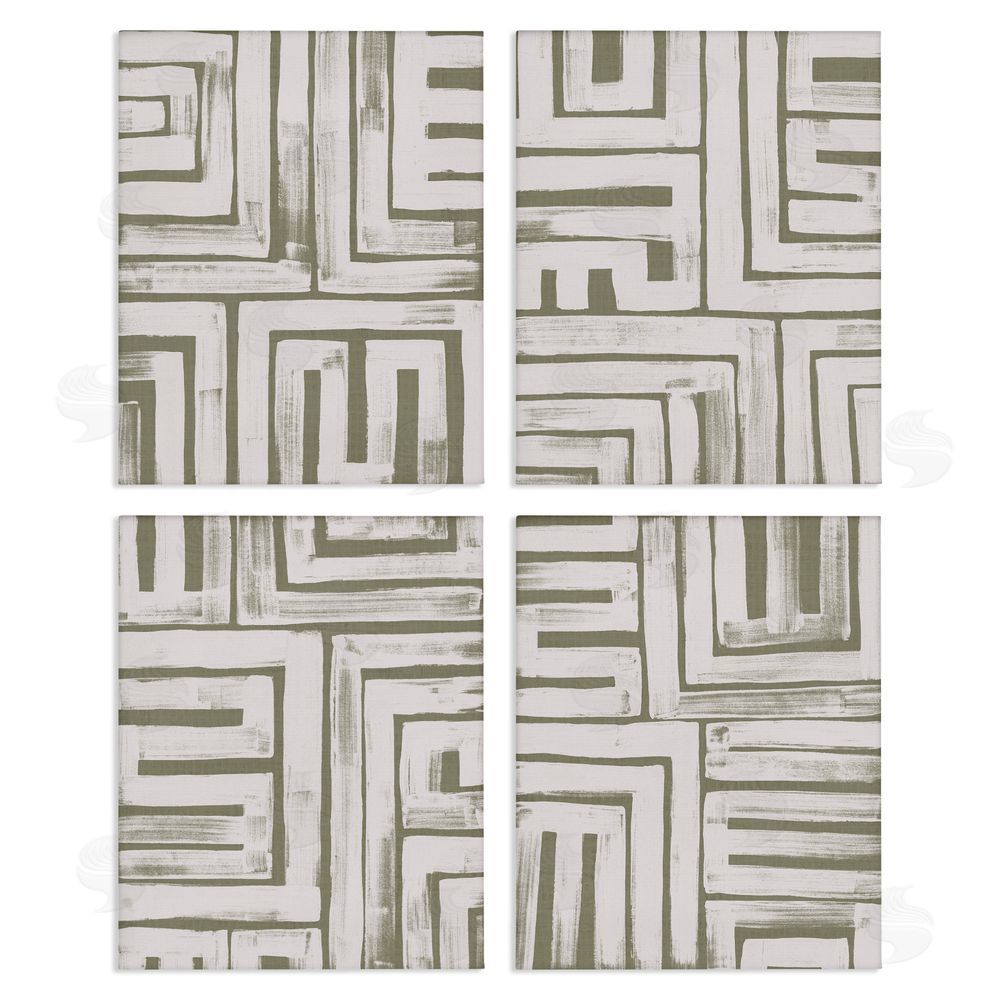 June Erica Vess Abstract Geometric Shapes Arrangement Canvas Wall Art Print