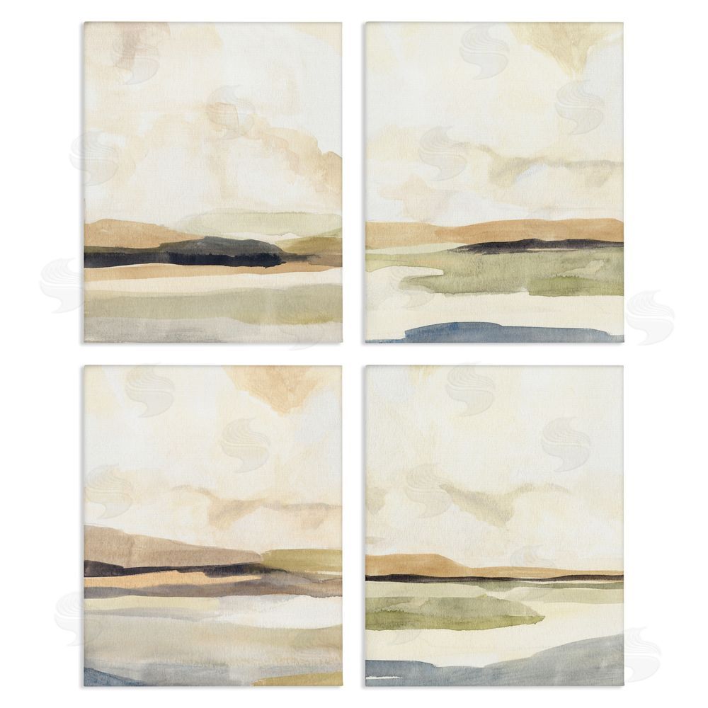 Annie Warren Sunlit Scenery Horizon Landscapes Canvas Wall Art Print