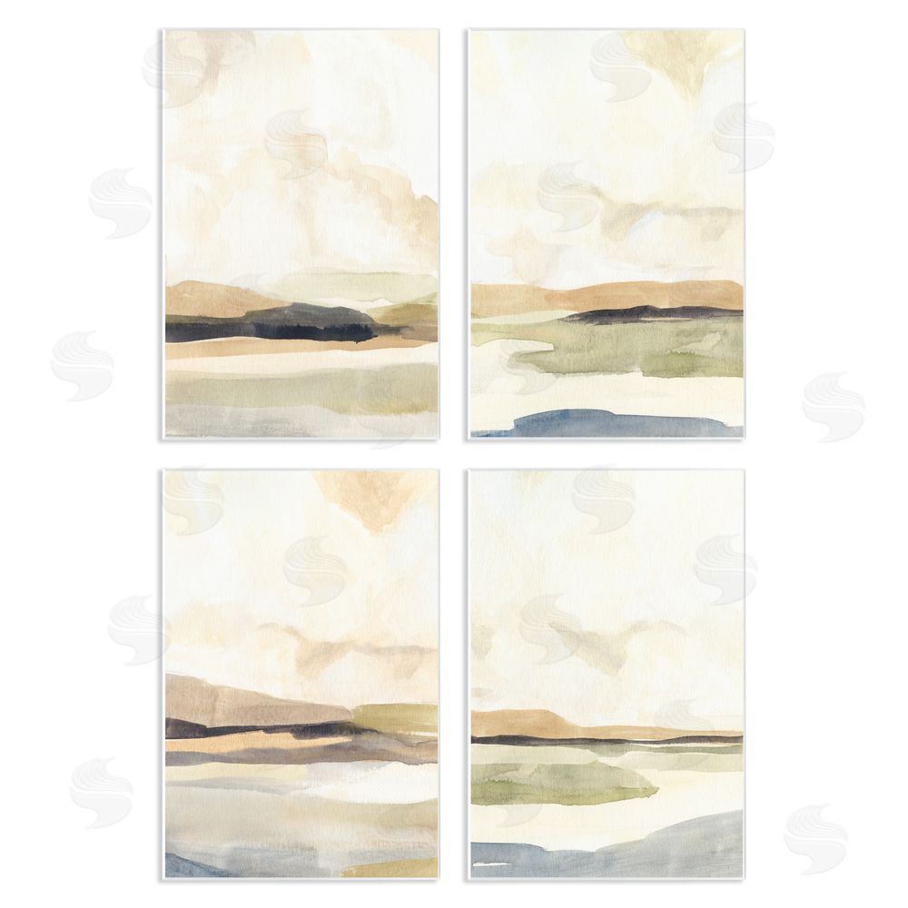 Annie Warren Sunlit Scenery Horizon Landscapes Wooden Wall Plaque Art Print