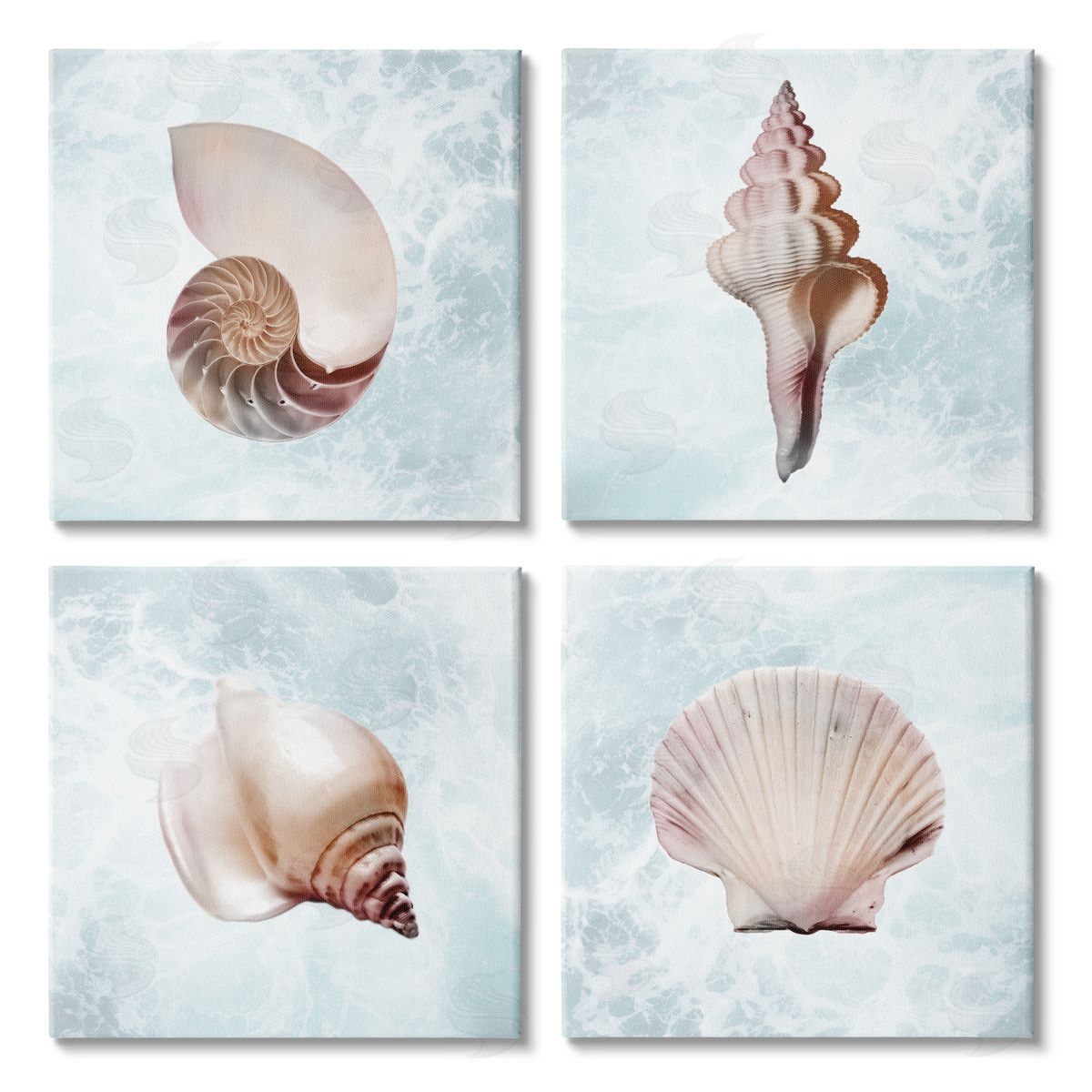 Marcus Prime Underwater Sea Life Shells Canvas Wall Art Print