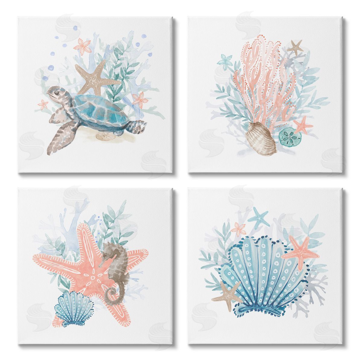 Lanie Loreth Various Sea Life Nautical Coral Reef Canvas Wall Art Print