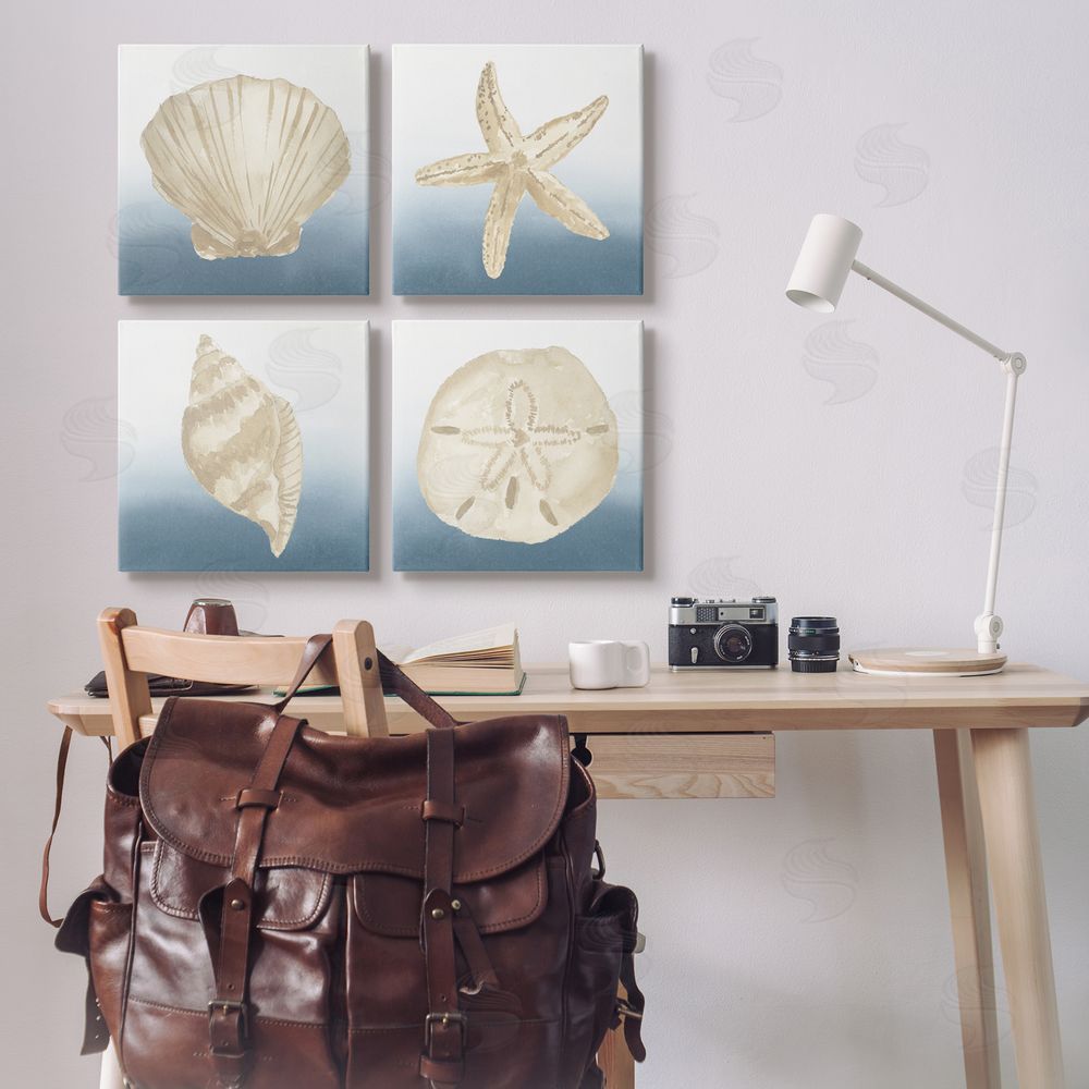 Lucille Price Maritime Seashells Ocean Beach Life Canvas Wall Art Print in Room